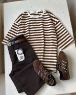 کد ۰۱۱۱۱۴۳۴ نیشرت باکسی راه راه