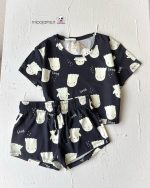 کد ۰۱۱۱۱۴۳۵ ست تیشرت شرتک گرهی