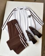 کد ۰۱۱۱۱۴۳۷ ست تیشرت شلوار باکسی NB