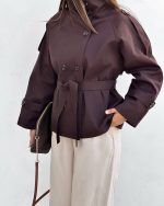 کد ۰۱۱۱۱۴۶۵ ترنچ کت کوتاه