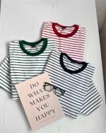 کد ۰۱۱۱۱۵۱۹ تیشرت باکسی راه راه