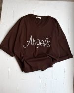 کد ۰۱۱۱۱۷۰۹ تیشرت کراپ باکسی Angels